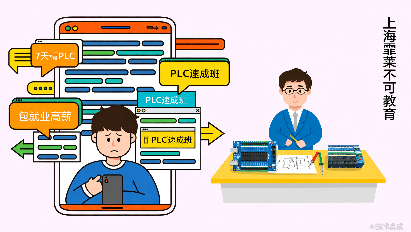 抖音上那些PLC班靠谱吗？霏莱不可教育告诉你真相