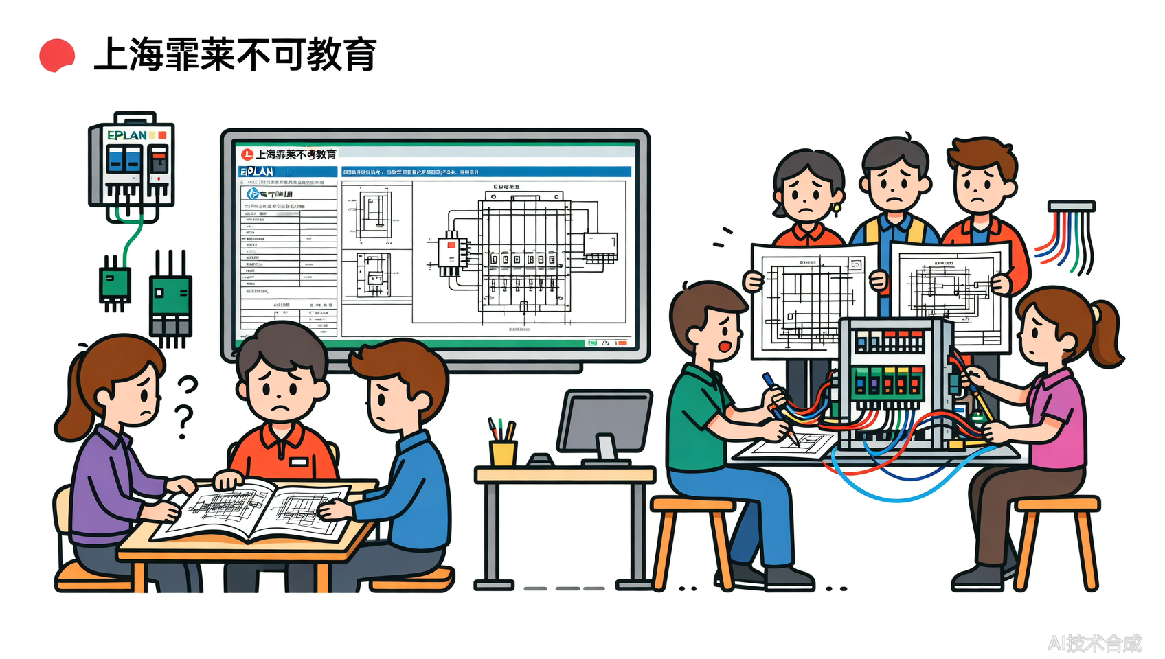 EPLAN电气制图自学太慢？霏莱不可教育带着真实项目教