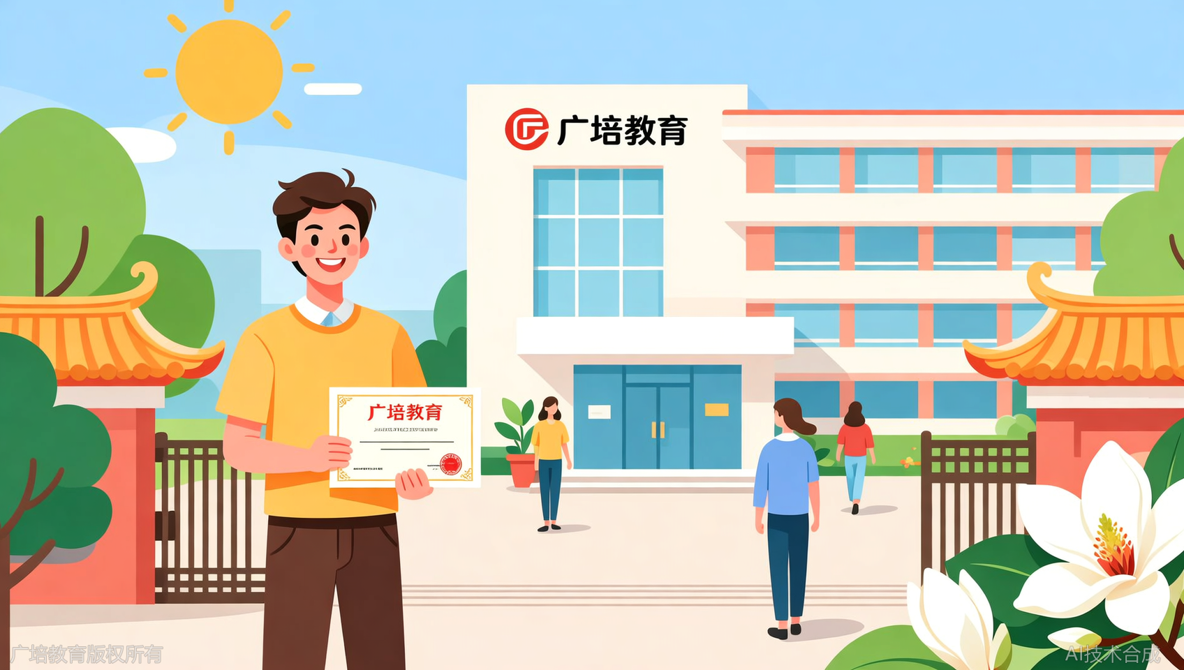 毕业一年后，我推荐朋友也报了广培教育