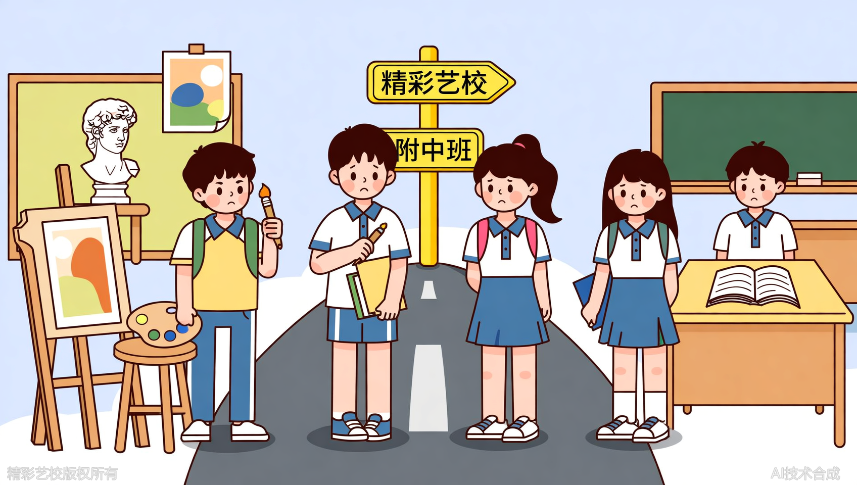 考美院附中，选大班课还是全托？宁波精彩美术附中班文化+专业兼顾