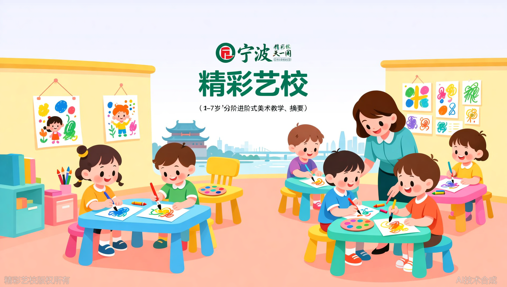 思训美术是什么？宁波精彩美术2-7岁儿童画进阶全解读