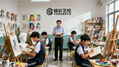 宁波精彩画室附中班招生简章：针对国美、央美、广美、西美等附中开展培训