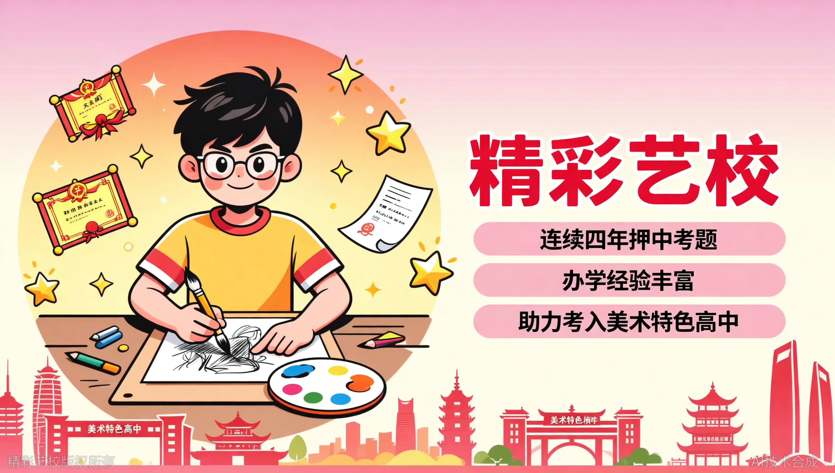 中考班教学精准？宁波精彩美术连续四年押中宁波考题