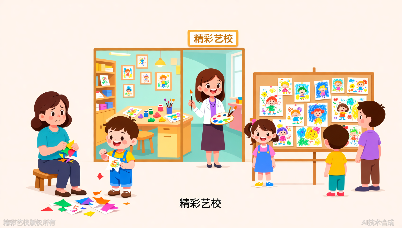 别人家孩子5岁办画展，你家还在撕纸？宁波精彩美术创意班揭秘