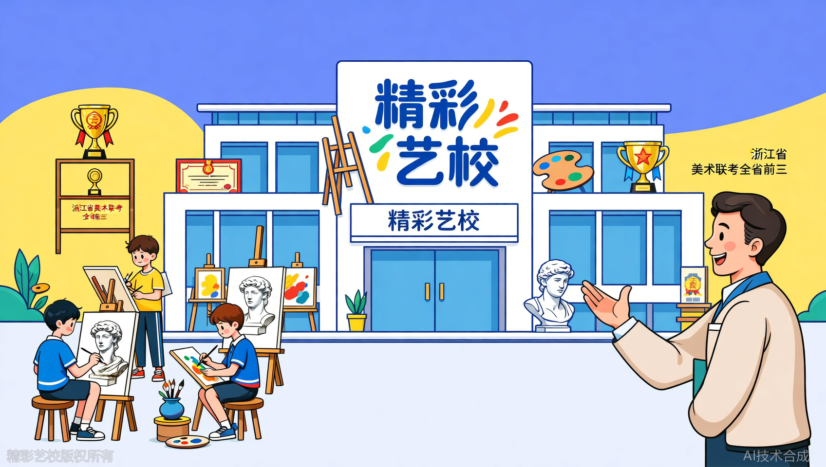 连续三年联考前3名，宁波精彩画室是怎么做到的？