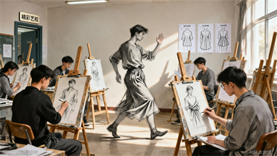 速写总是&ldquo;动态僵硬&rdquo;？掌握这5种衣纹公式，人物瞬间活起来&mdash;&mdash;宁波精彩画室教学干货