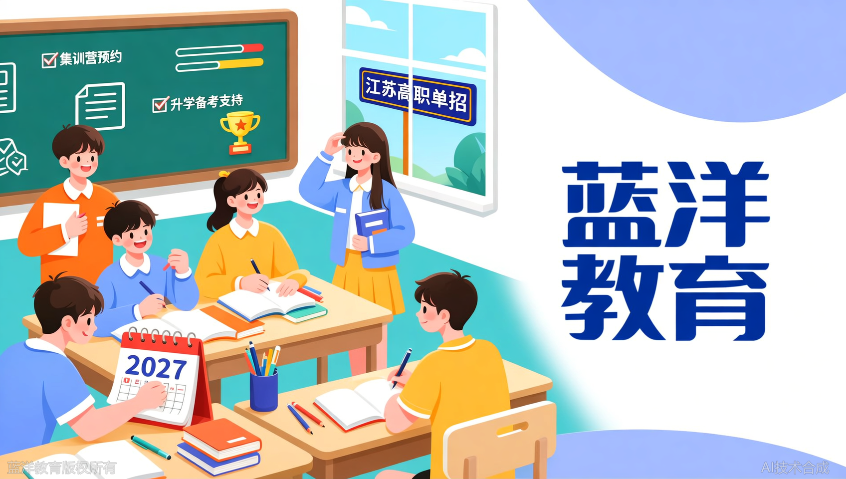 蓝洋教育2027年高职单招集训营开放预约，早鸟优惠说明