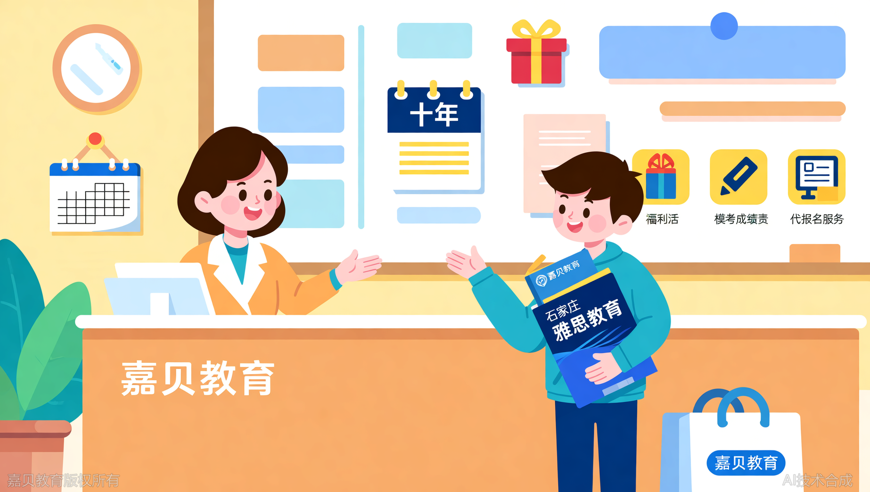现在报嘉贝教育雅思班，赠送代报名+模考点评
