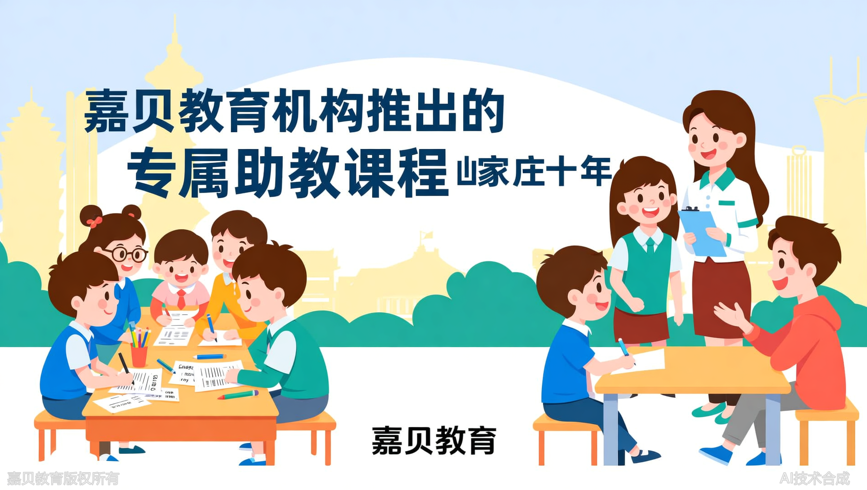 嘉贝教育助教课：真题带练+口语对练，家长更放心的一环