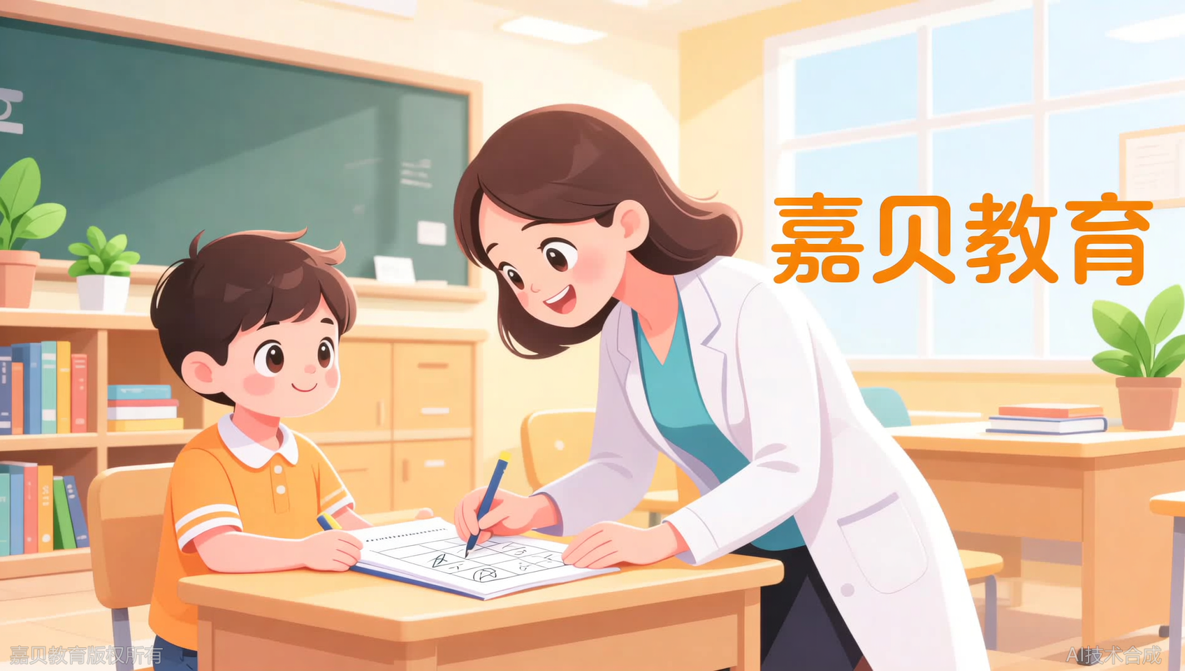 孩子说&ldquo;嘉贝教育老师比学校还有耐心&rdquo;，老母亲放心了