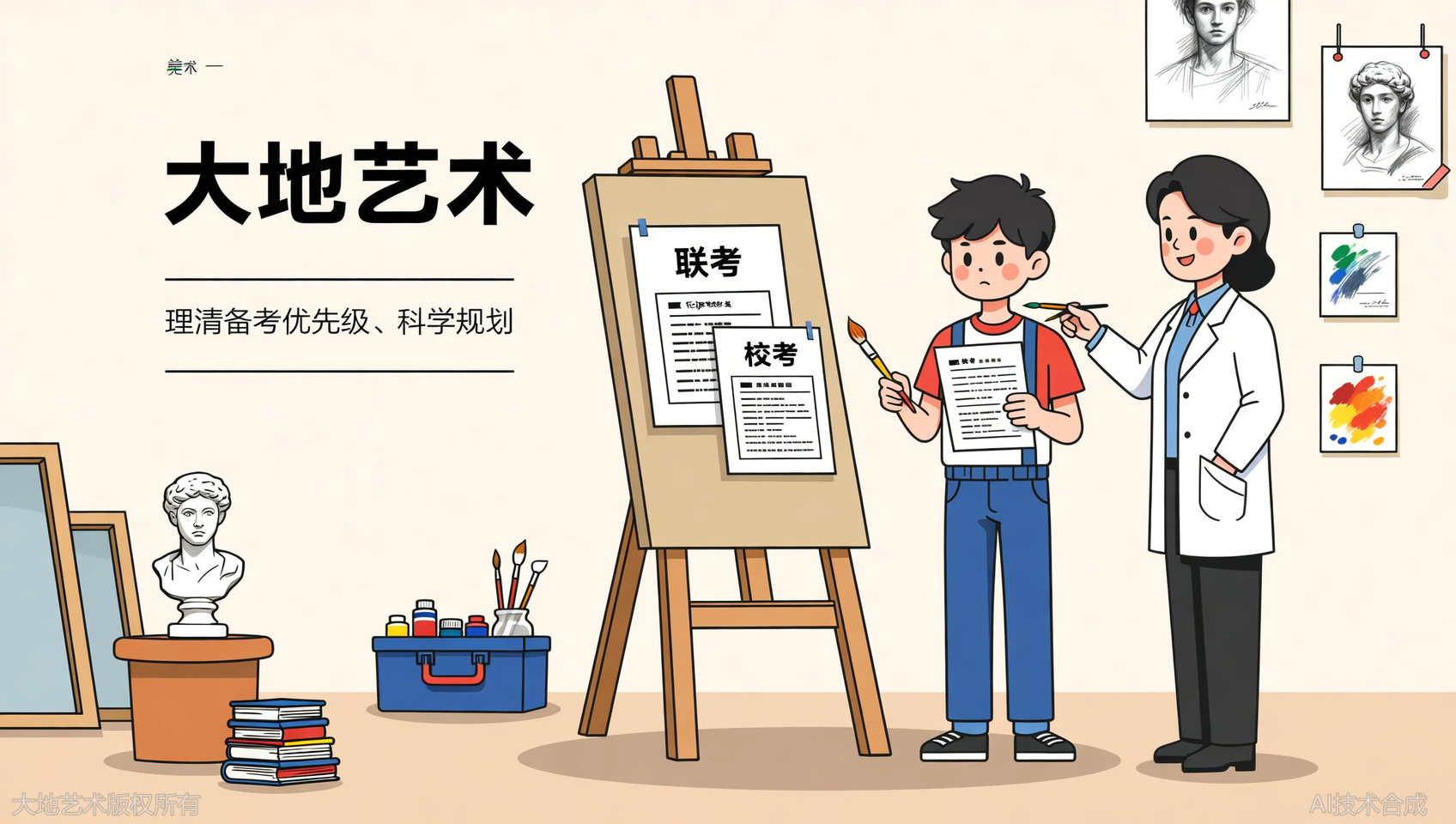 校考和联考怎么平衡？长沙大地艺术联校双优画室帮你理清备考优先级