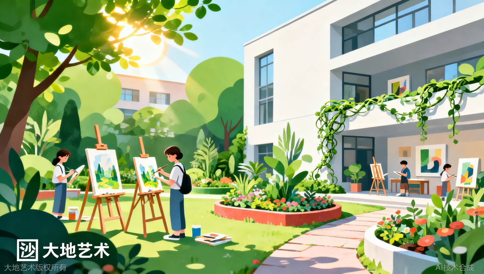 长沙大地艺术花园式校园：艺术氛围如何影响创作状态
