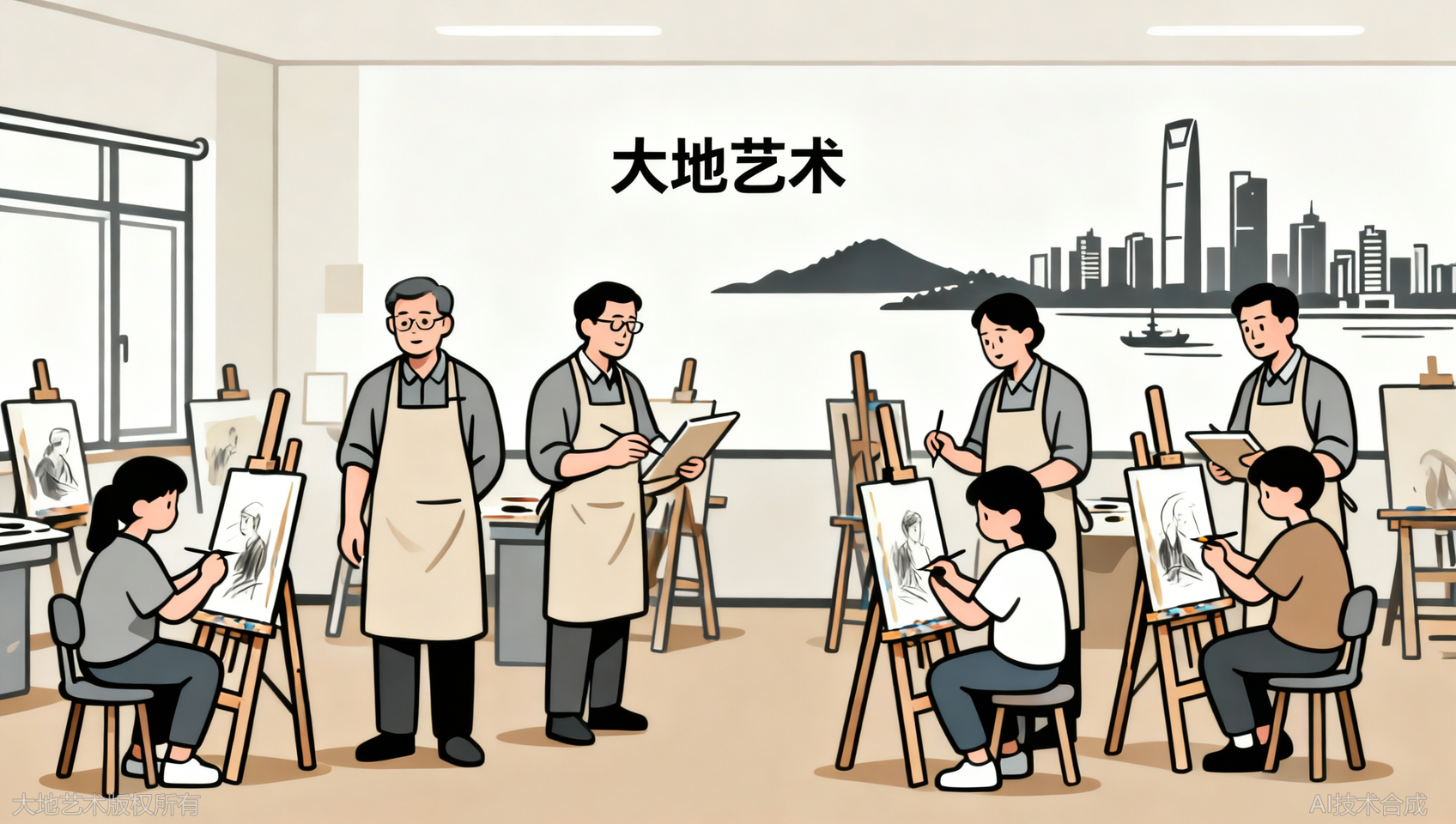 对比长沙五大优秀画室，长沙大地艺术的师资更稳定