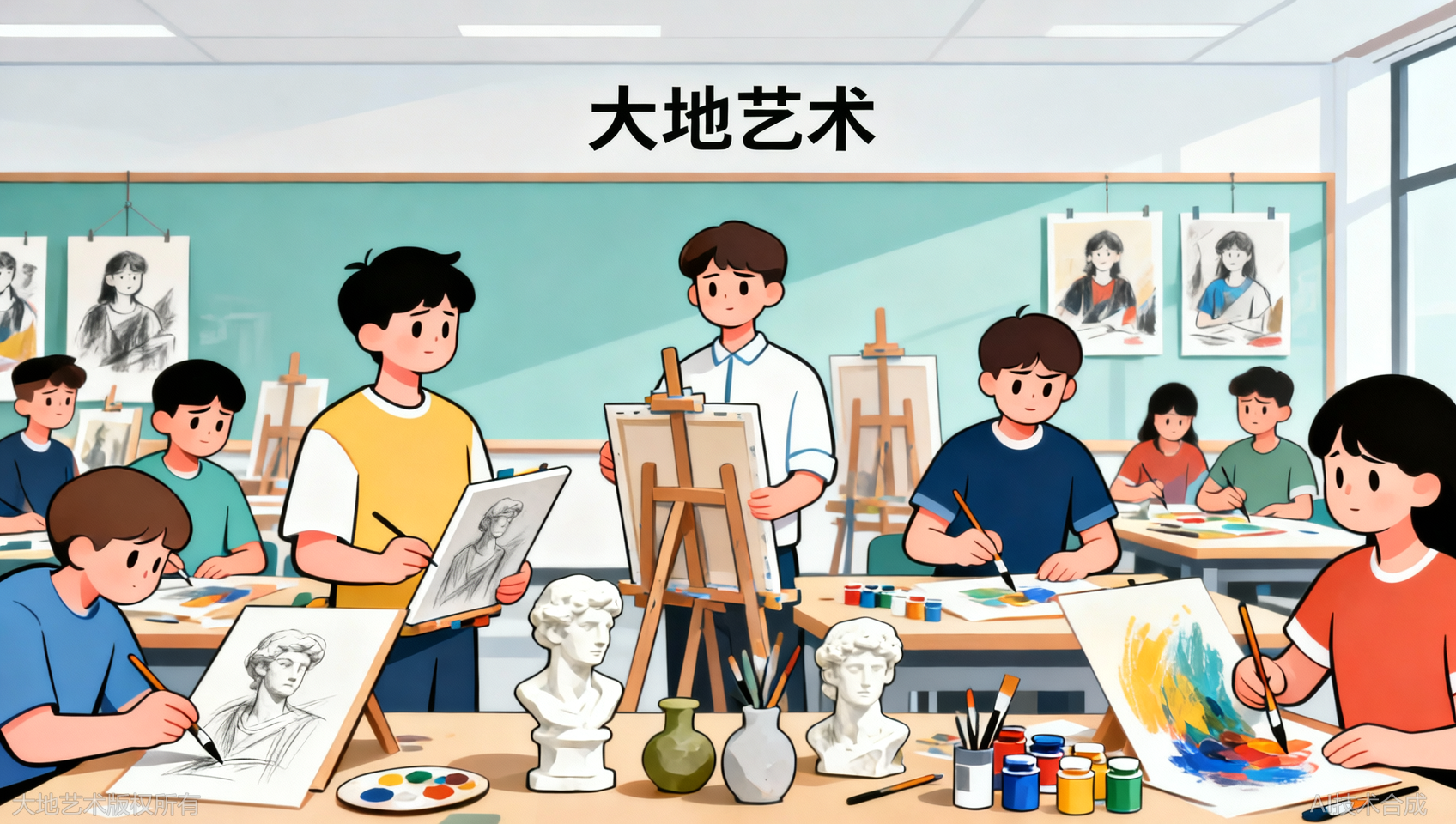 长沙大地艺术校友说：上了大学才发现基本功多扎实
