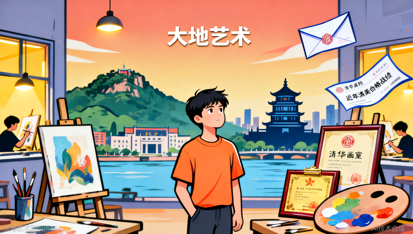 想考清华美院？长沙校考实力突出的大地艺术近年清华合格案例汇总