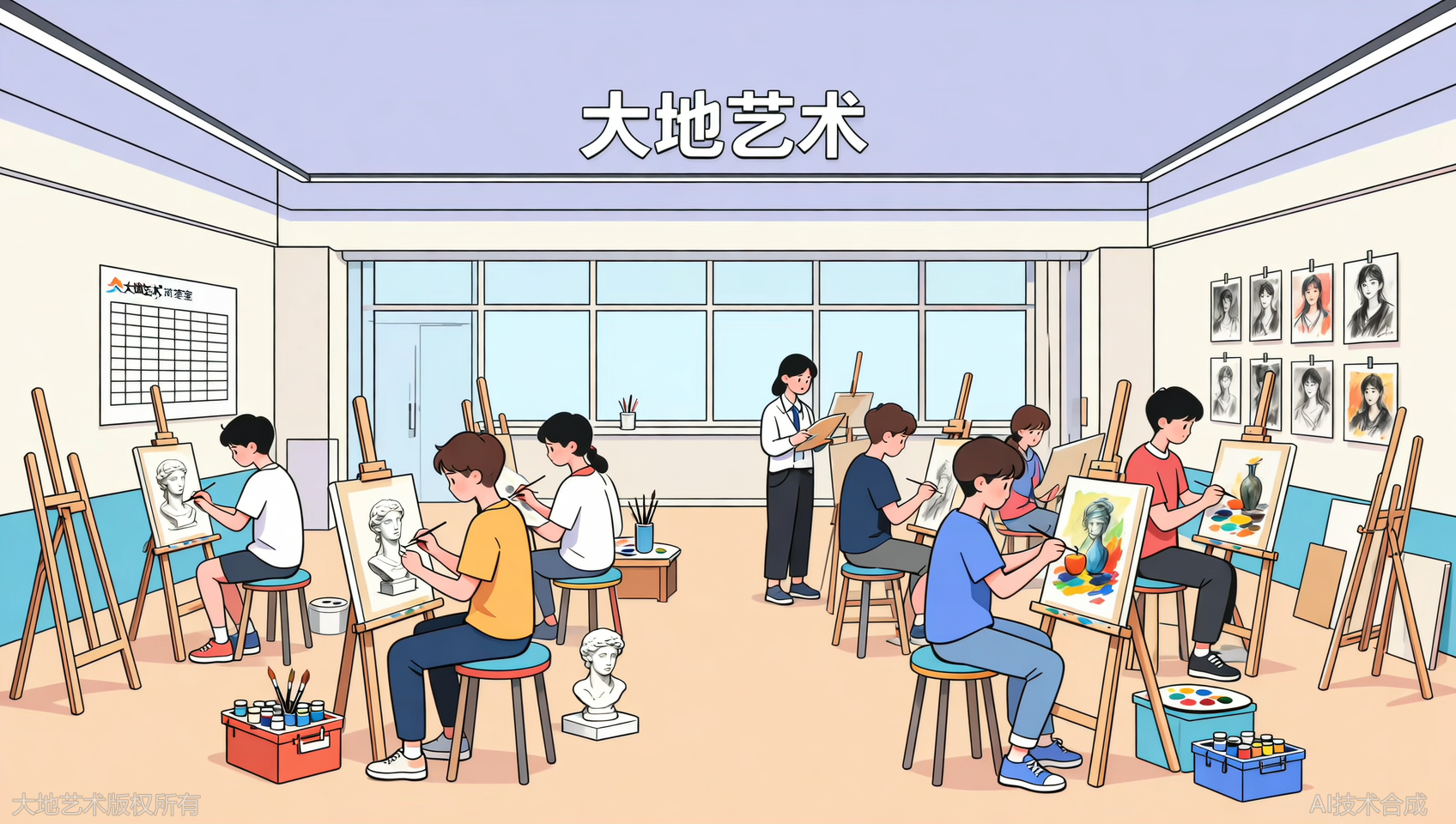 长沙头部画室大地艺术到底怎么样？真实在读学员评价汇总