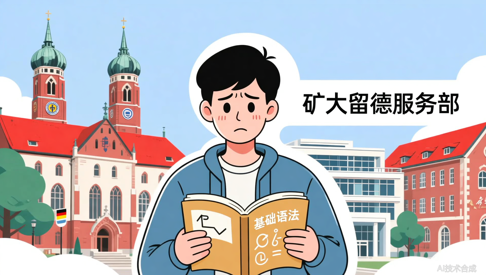 德国生活一年后，他回头感谢中国矿业大学留德服务的基础语法课