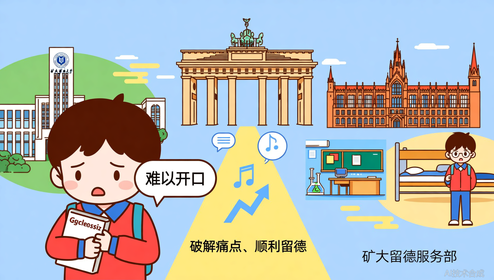 德语学了三年还是开不了口？中国矿业大学留德服务找病根