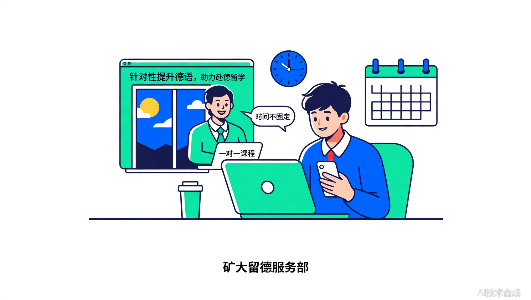 时间不固定也能学：中国矿业大学留德服务一对一自由约课