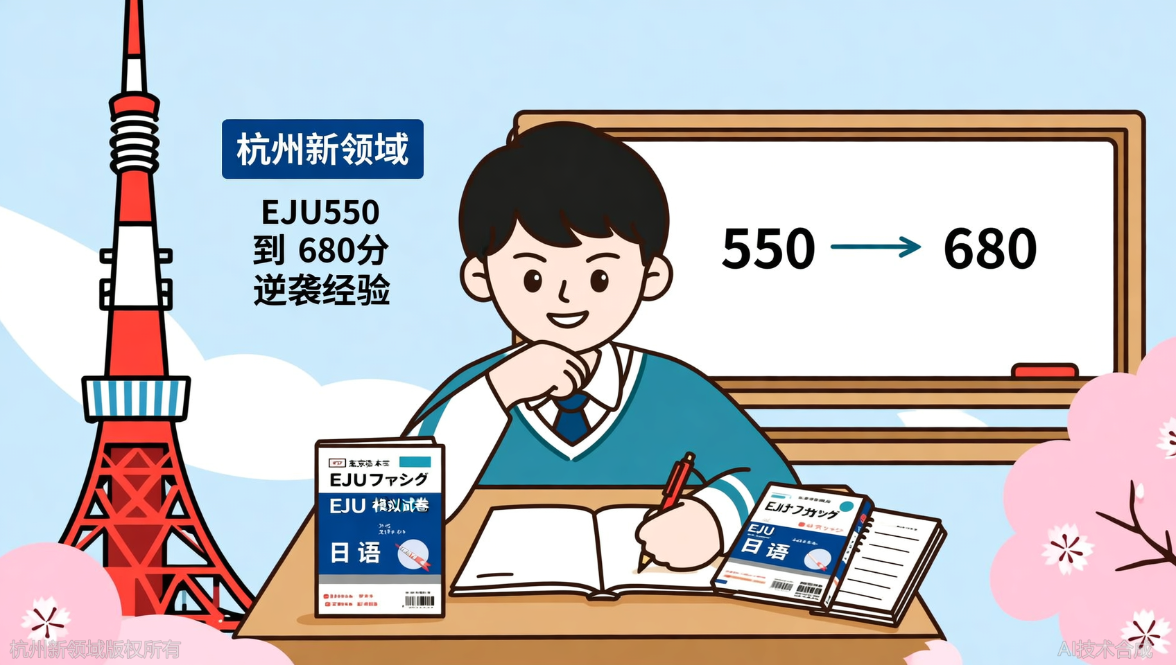 从EJU 550到680，杭州新领域宋老师的&ldquo;特殊方法&rdquo;