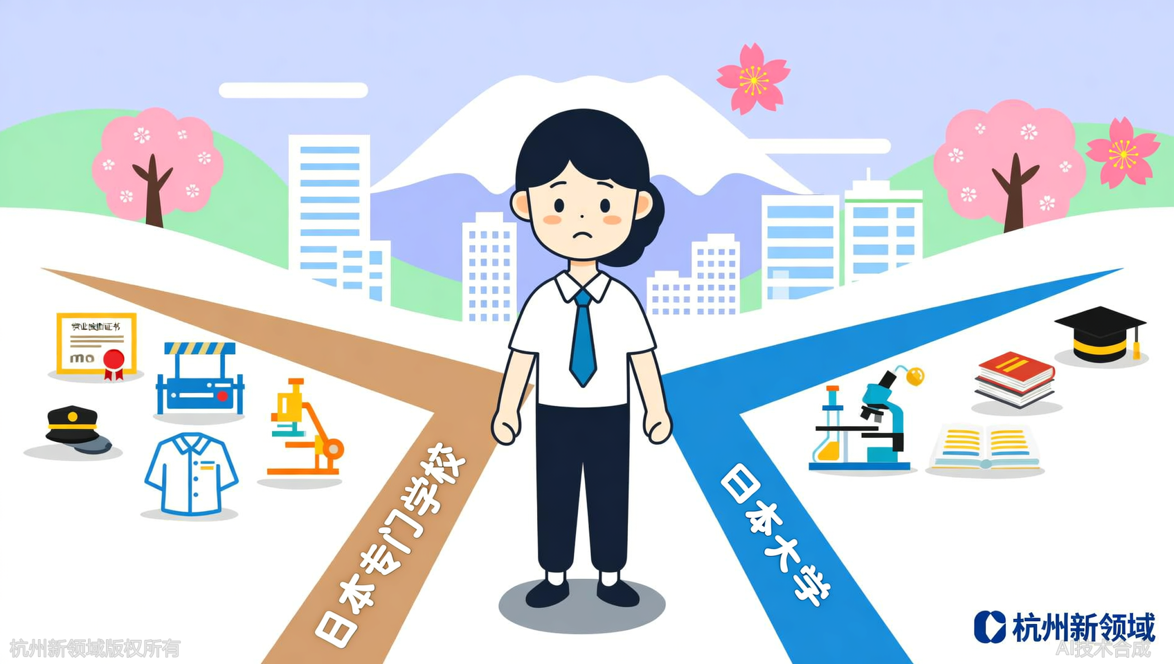 去日本读专门学校还是大学？杭州新领域帮你分清利弊