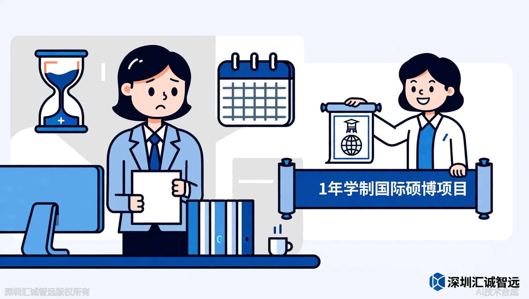 学制短至1年，汇诚智远教育的国际硕博太懂职场人