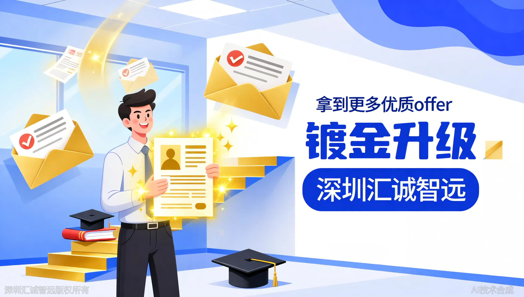 毕业后被猎头追着挖，感谢汇诚智远教育的简历镀金