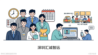 担心没时间上课？汇诚智远教育的线上+线下混合制很灵活