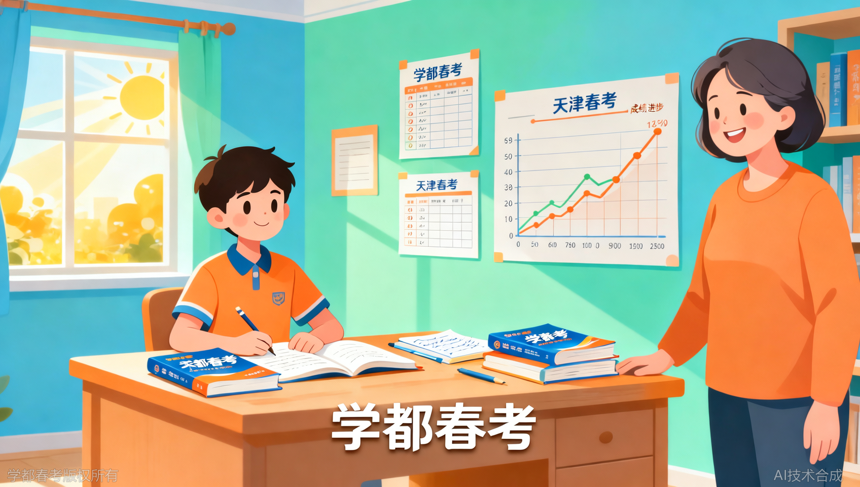在学都春考学完一学期，孩子从班级中游冲到年级前列