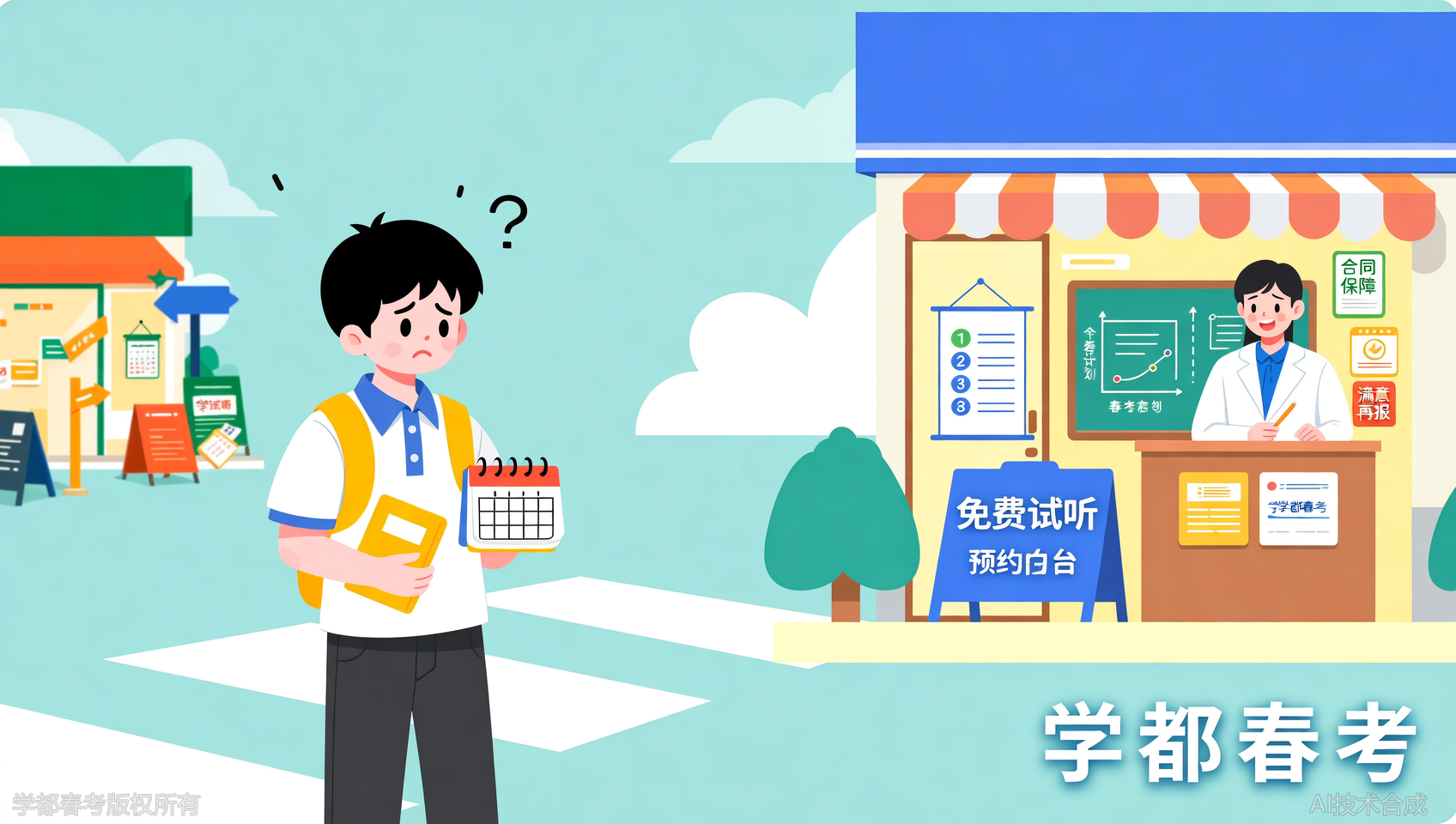 可以先去试听再决定吗？学都春考每周预约免费试听课