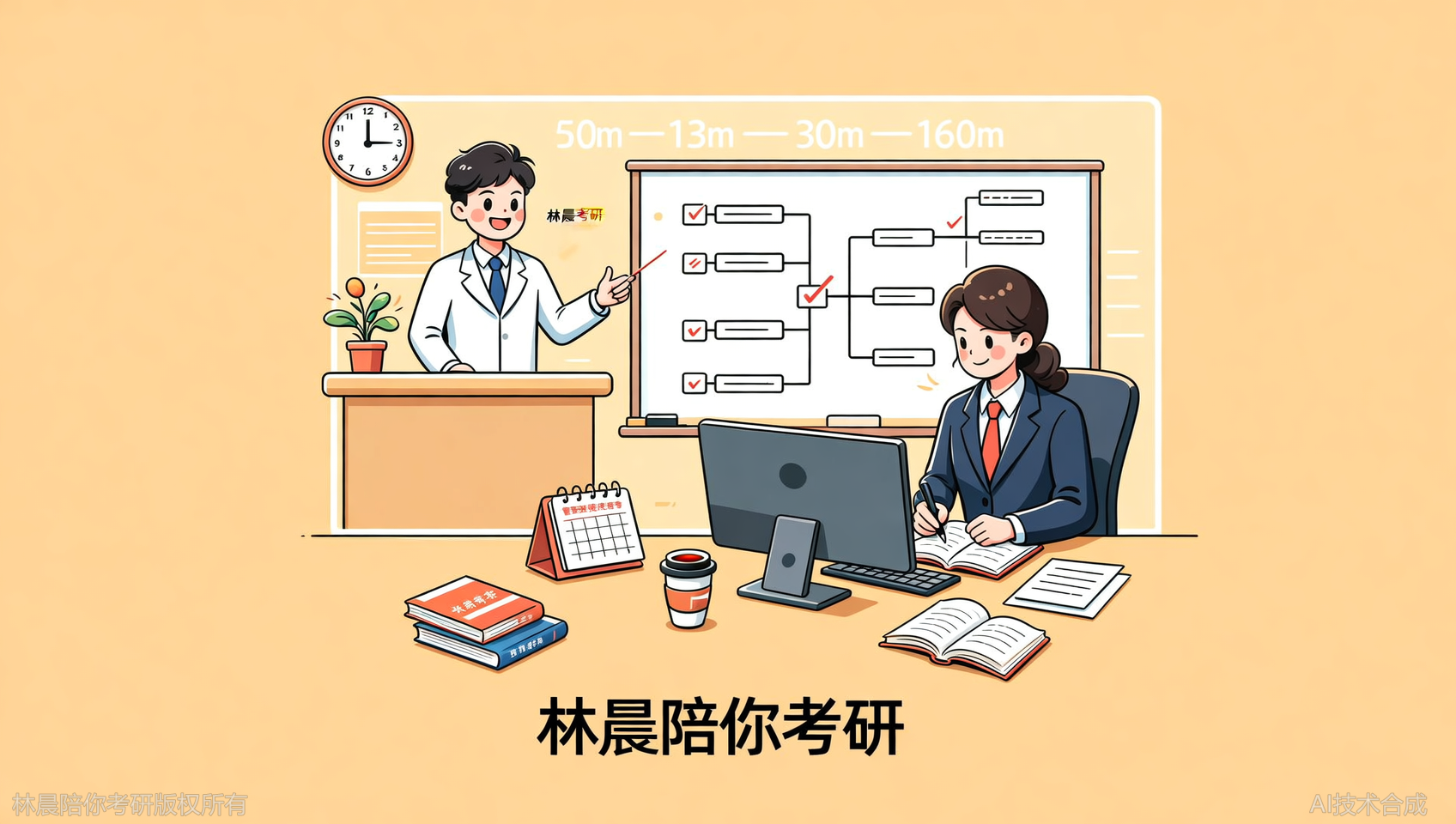 在职备考管综时间碎：为什么选择林晨陪你考研系统化班课效率远超自学？