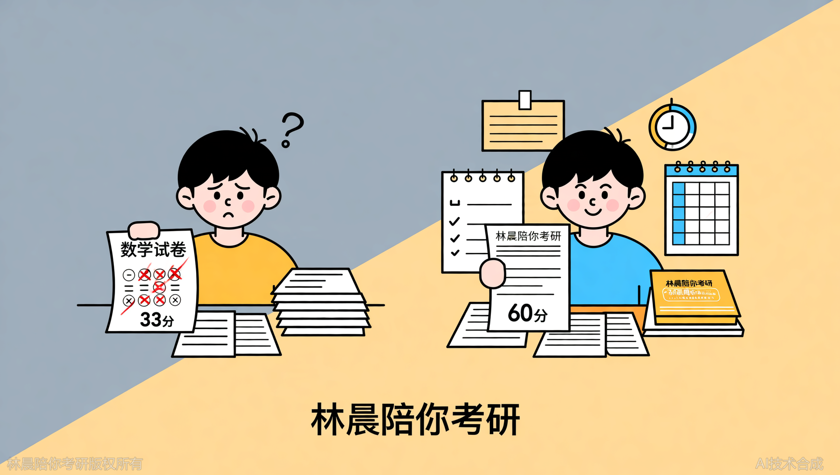 跟着林晨陪你考研学完管综全程，数学从33提升至60的真实记录