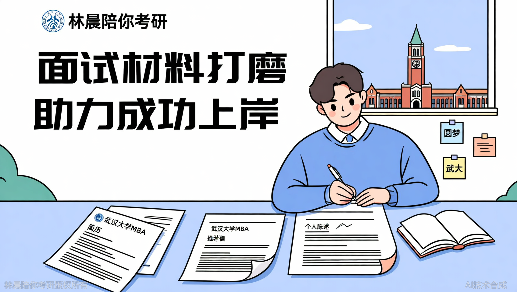 武汉大学MBA上岸经验，多次修改面试材料成功圆梦知名院校