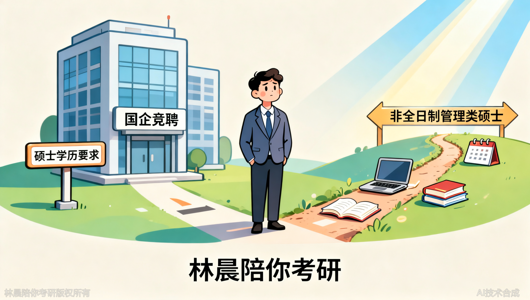国企竞聘要求硕士，非全管硕认可度高吗？林晨陪你考研政策解答