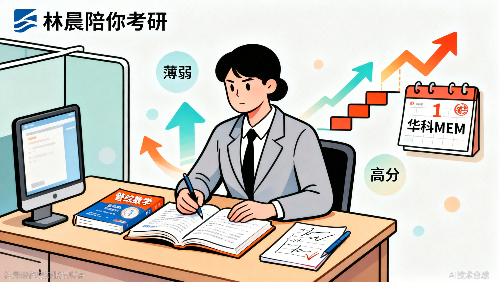 专科在职考研，华科MEM管综数学提升的真实经历