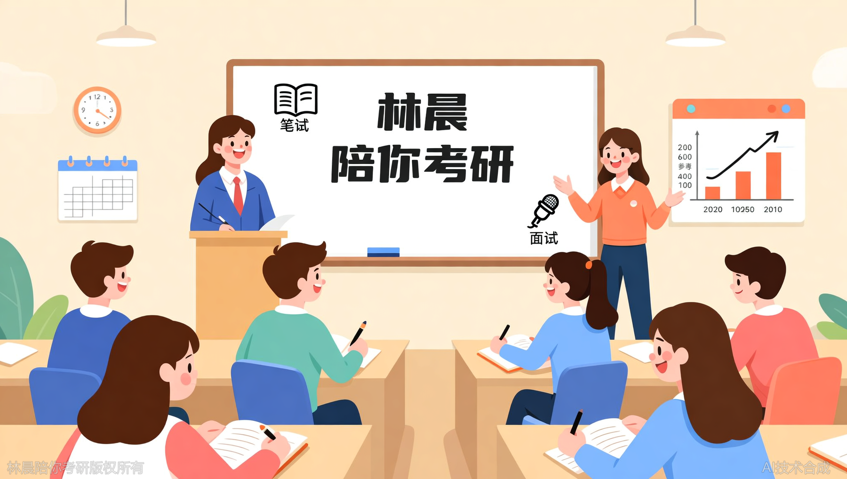 笔试+面试一体班：为什么更多考生选择林晨陪你考研笔面一体班？