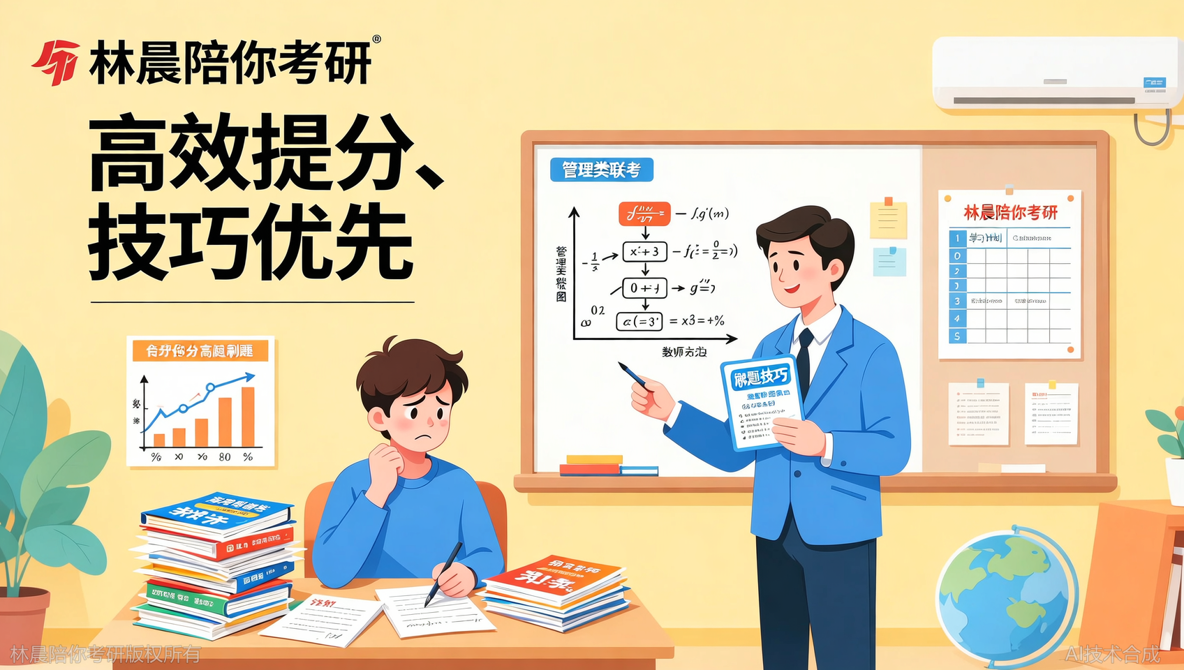 管综数学基础薄弱怎么提升？优质师资技巧教学替代盲目刷题