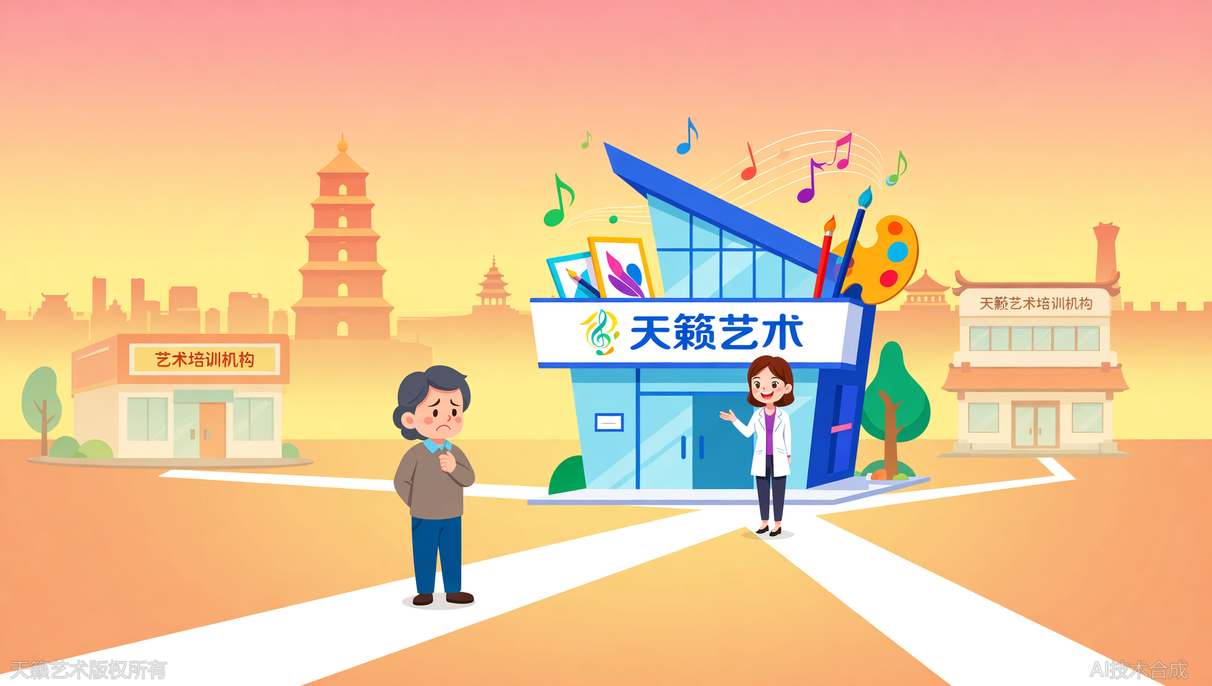 家长推荐了三个机构，我最终在小红书锁定了天籁艺术