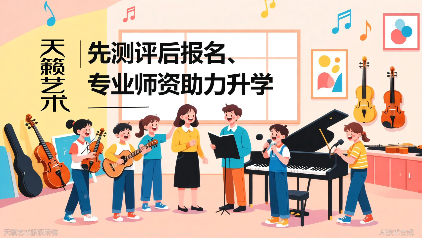 天籁艺术推出&ldquo;先测评后报名&rdquo;，不匹配不收费