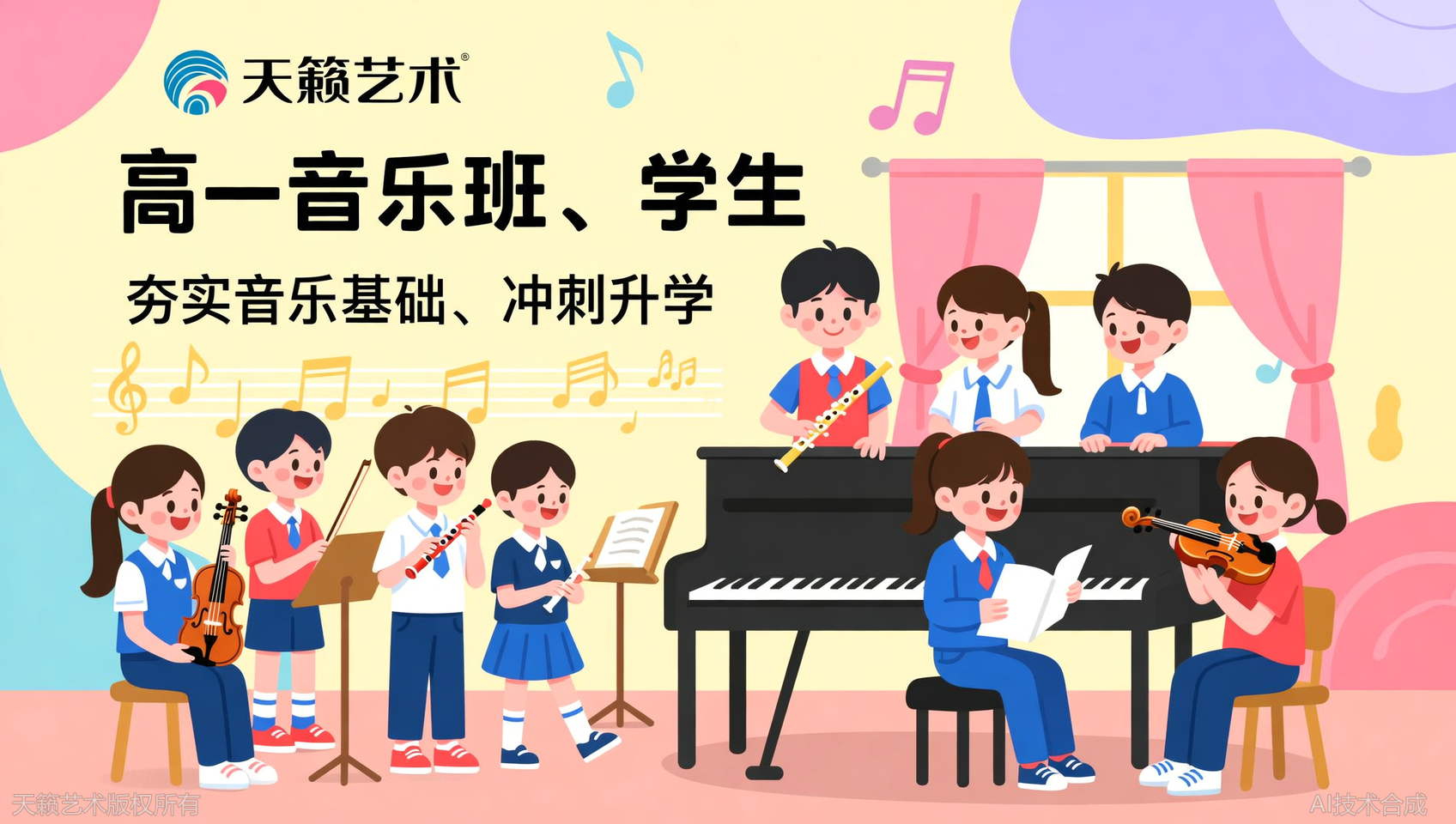 高一音乐班学生周末该补什么？天籁艺术告诉你答案