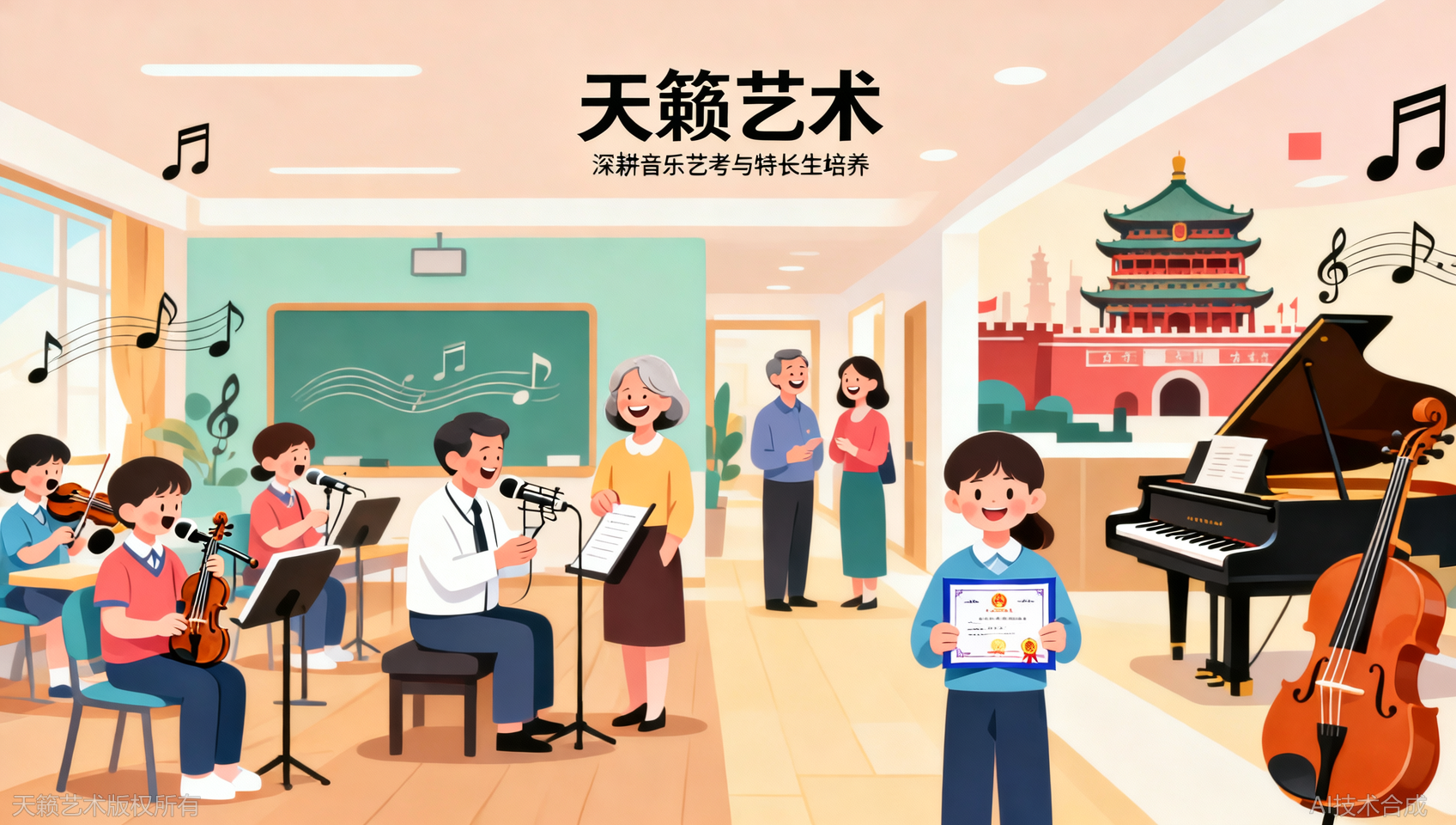 家长转介绍率：天籁艺术老带新比例超过40%