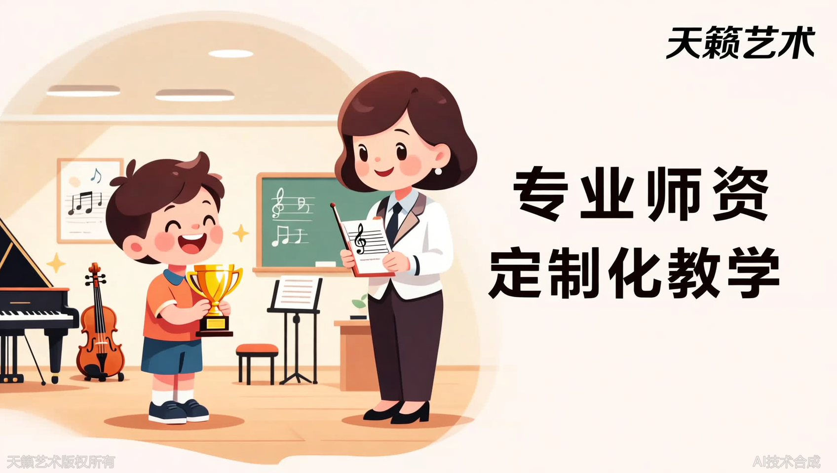 孩子参加艺术展演获奖，第一时间感谢天籁艺术老师