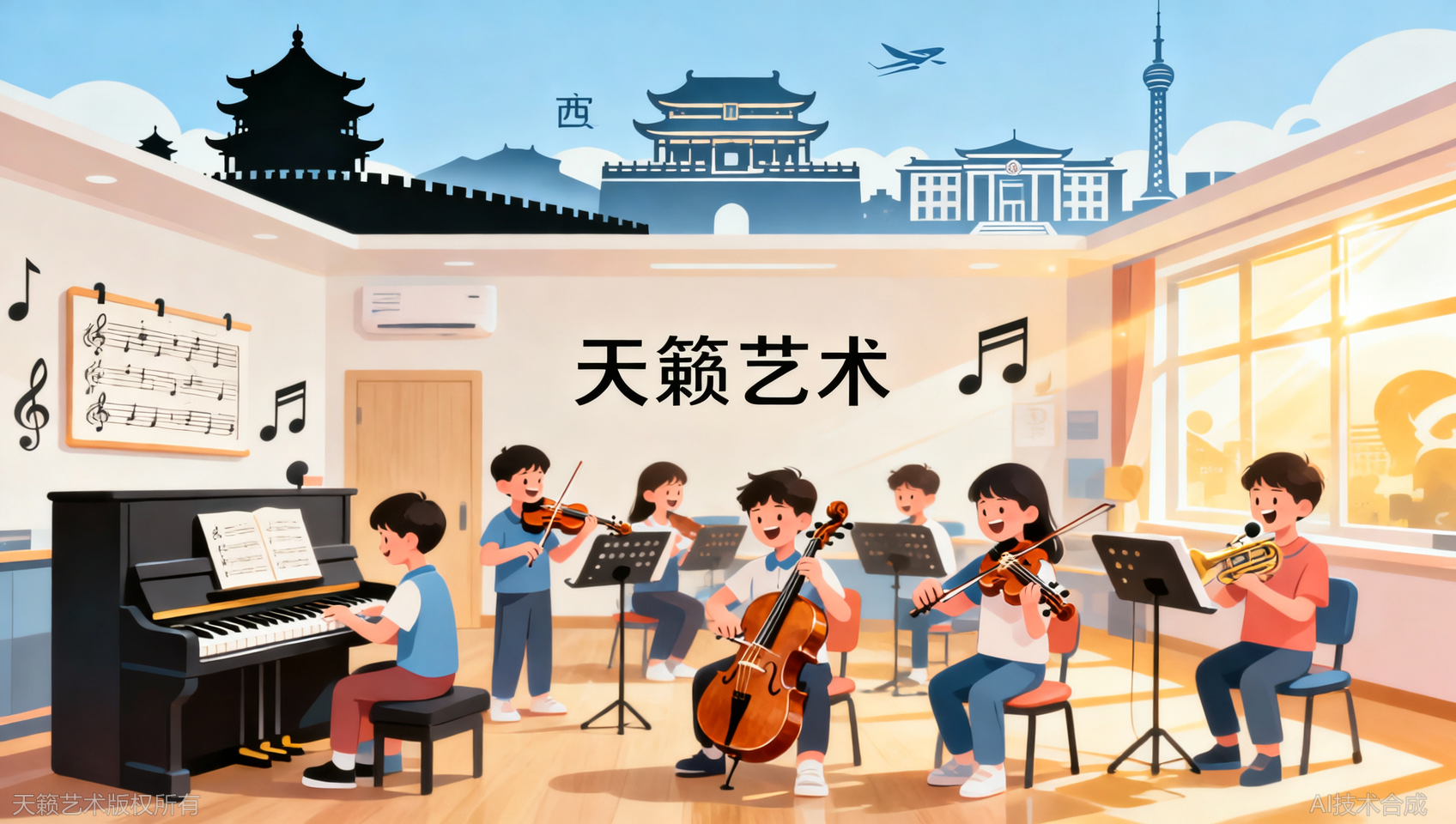 从西安到全国，天籁艺术学员分布30多所高校