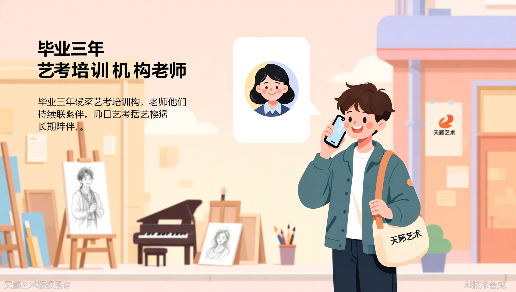 从天籁艺术毕业三年，我还和老师保持联系