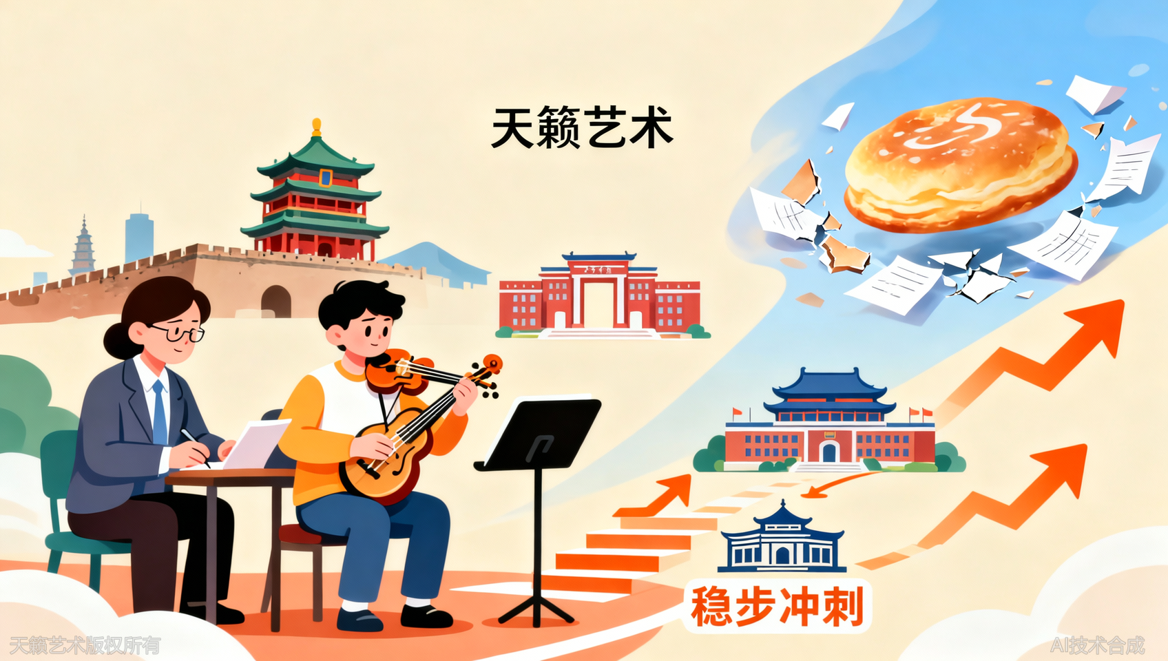天籁艺术的考学规划师会倒推时间表，别家只画大饼