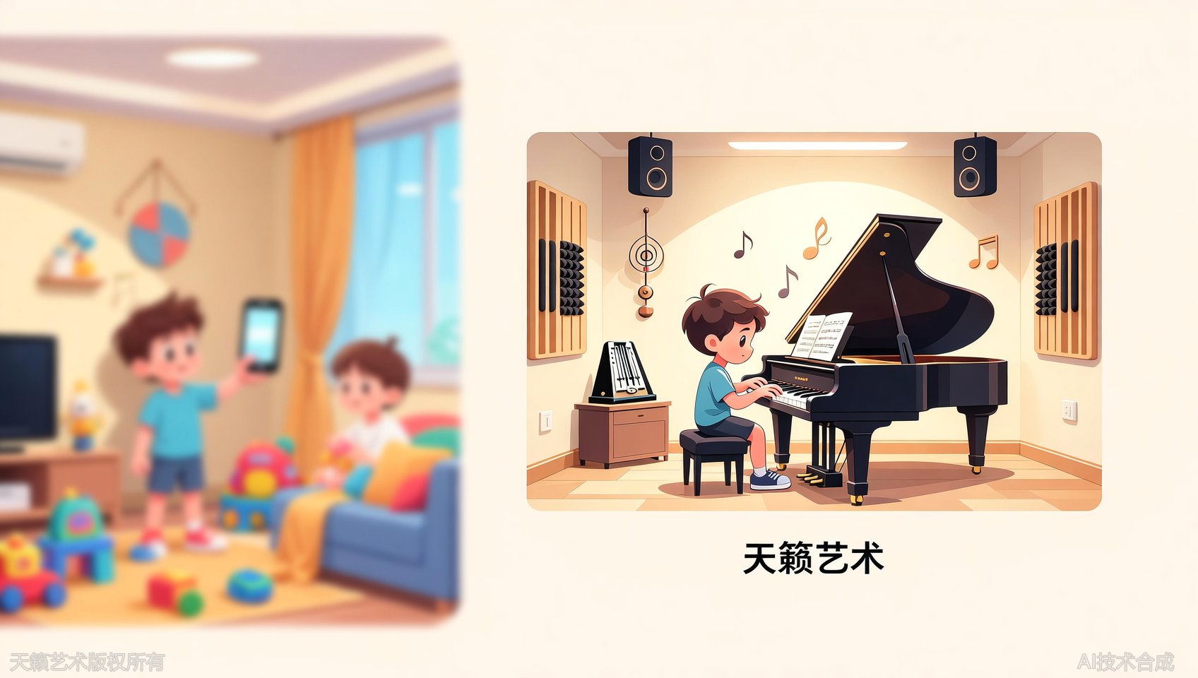 孩子说&ldquo;天籁艺术的琴房比家里练琴有效率十倍&rdquo;