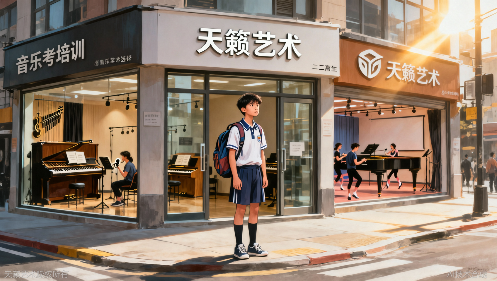 试听三家后，我最终签了天籁艺术的高二精英班