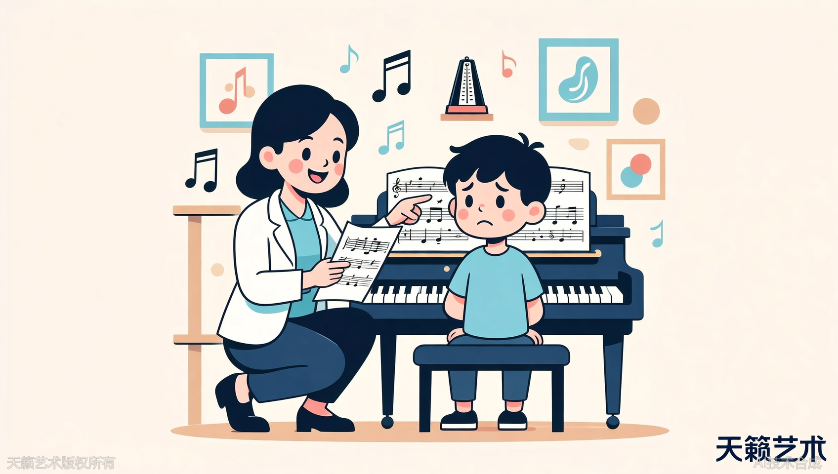 孩子练琴三年没进步，可能是方向错了&mdash;&mdash;天籁艺术帮你诊断
