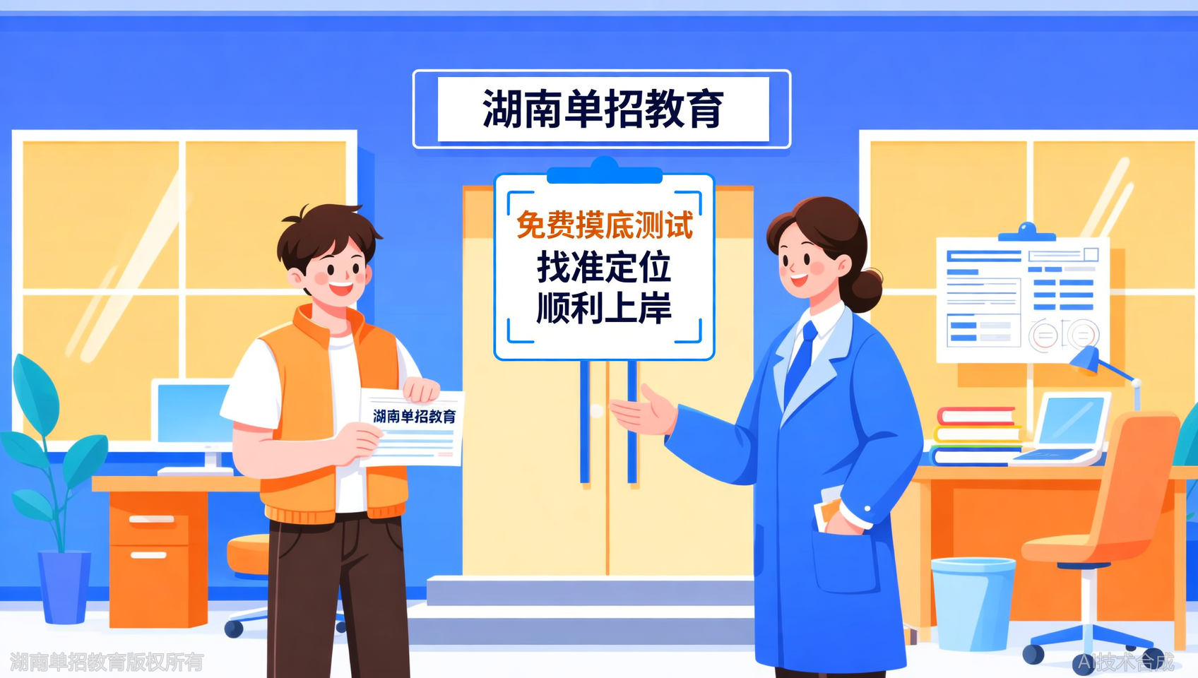 湖南单招教育先体验后报名：免费提供职业技能测试摸底、专业规划