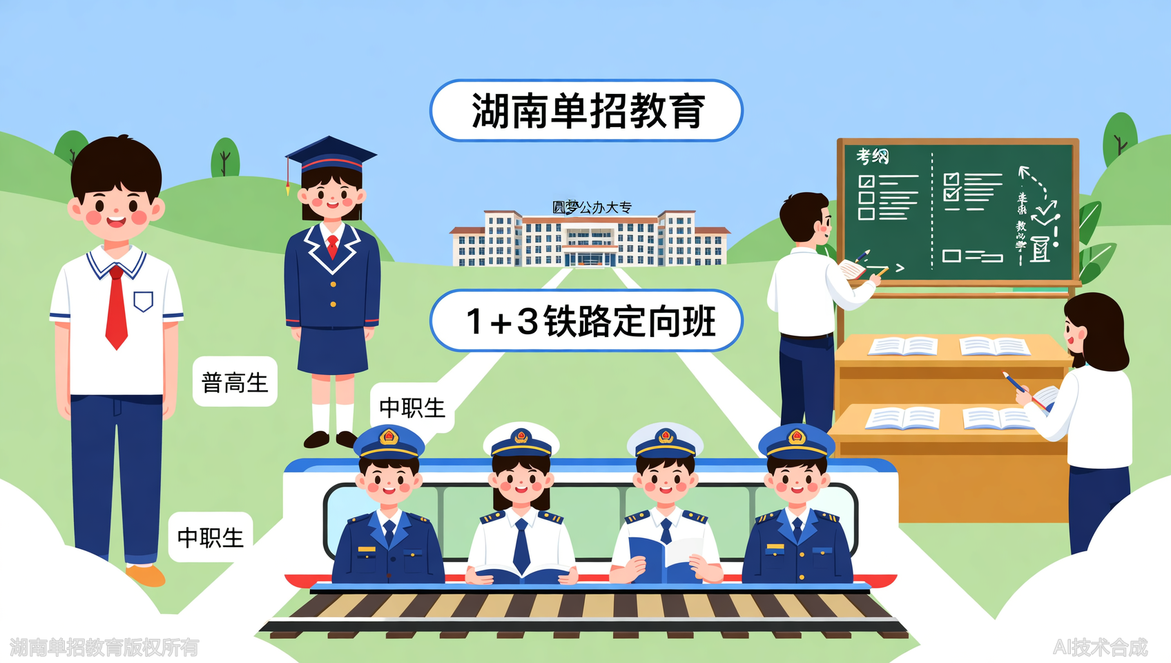 普高生与中职生分开授课！湖南单招教育拒绝大锅饭，1+3铁路定向班职业技能测试精准分层